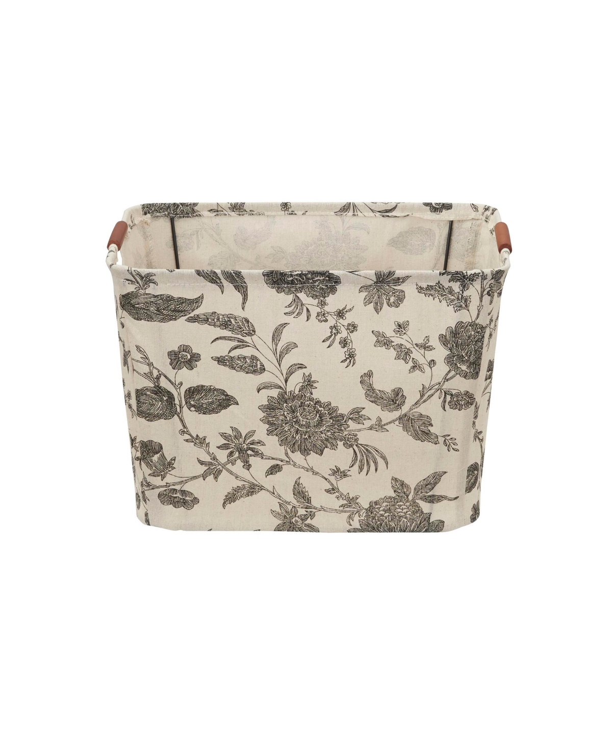 Household Essentials Tapered Storage Bin with Wood Handles