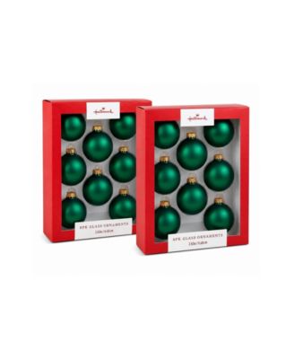 Holiday 16-Piece Velvet Glass Ball Ornaments