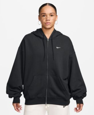 Women's Studio Fleece Light Weight Oversized Full-Zip Hoodie