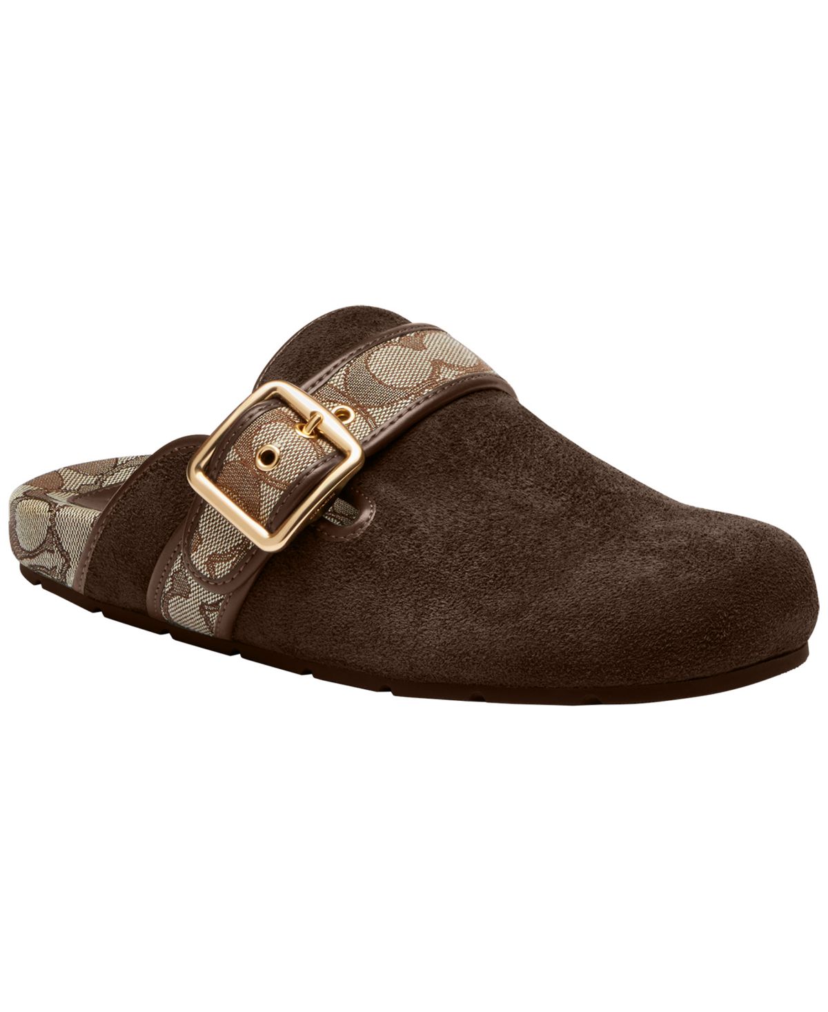COACH Women's Archival Slip-On Buckle Clogs