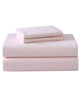 Solid Cotton Flannel 4 Piece Sheet Set, King