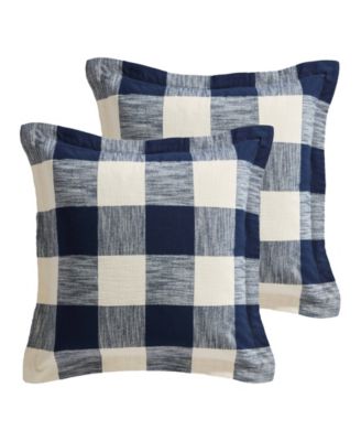 Highland Plaid Cotton 2-Piece Sham Set, European
