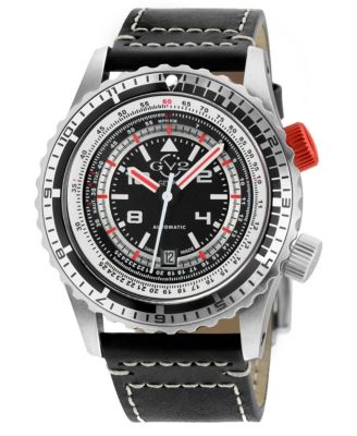 Men's Contasecondi Swiss Automatic Italian Leather Strap Watch