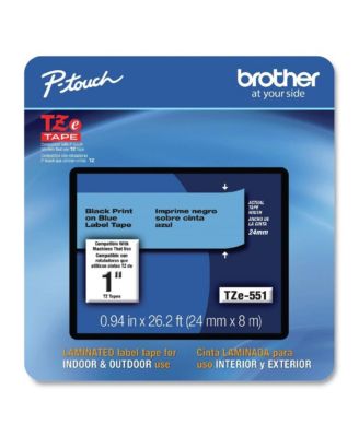 TZE551CS 0.94 Inch x 26.2 Foot TZe Laminated Removable Label Tapes