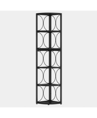 Modern  Corner Shelving Unit for Living Room and Office