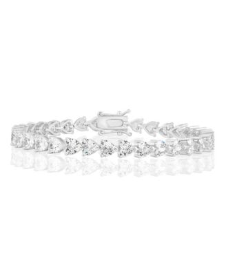 Radiant Heart CZ Tennis Bracelet