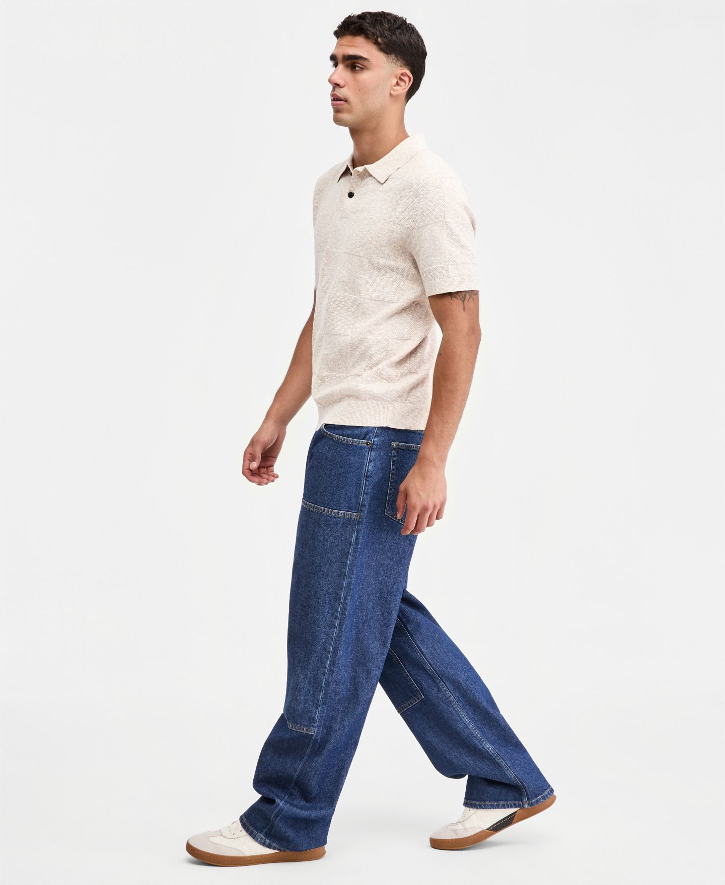 Мужские джинсы Sun + Stone Lagos Baggy-Fit, цвет: Варёный — фото 2