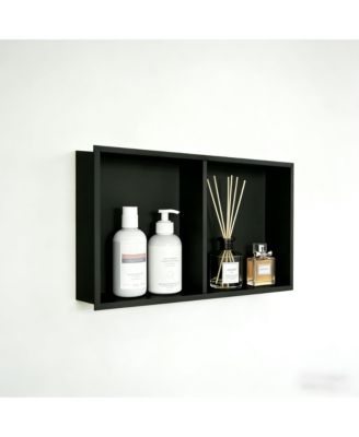 Recessed Shower Niche Double Tier Bathroom Wall Shelf 304 Stainless Steel Storage