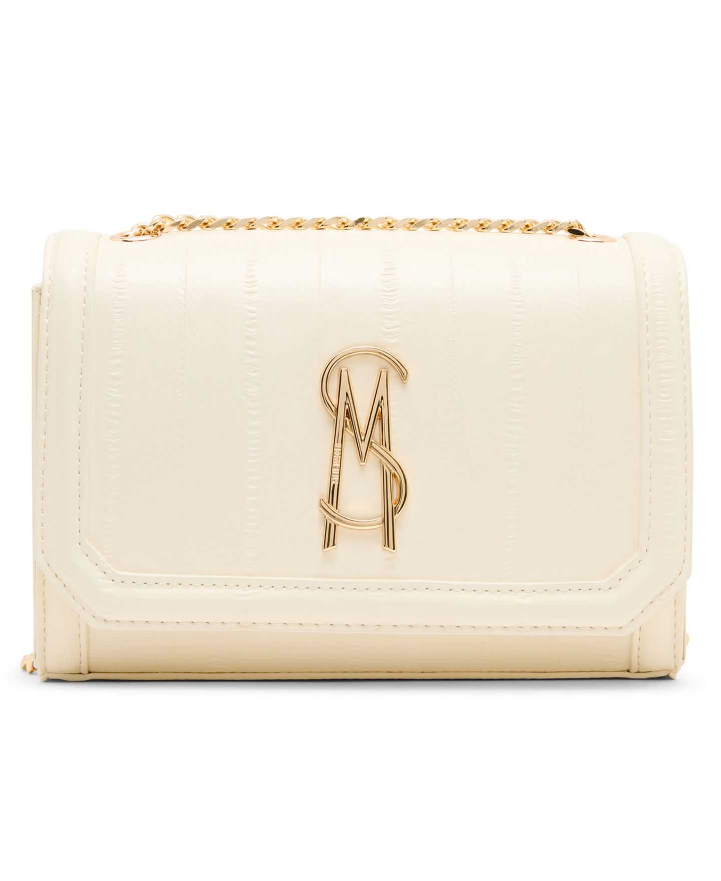 Женская сумка Steve Madden Larisae Small Magnetic Snap Crossbody Handbag, цвет: Слоновая кость — фото 1