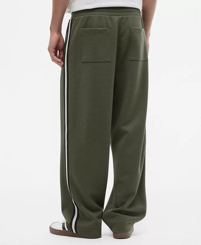 Men's Sport Mesh Striped Drawstring Pants - thumbnail 4