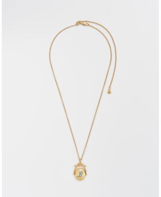 B Initial Bluebell Spinner Chain Necklace