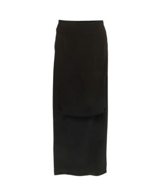 Women's Crepe Overlay Detail Mini Skirt