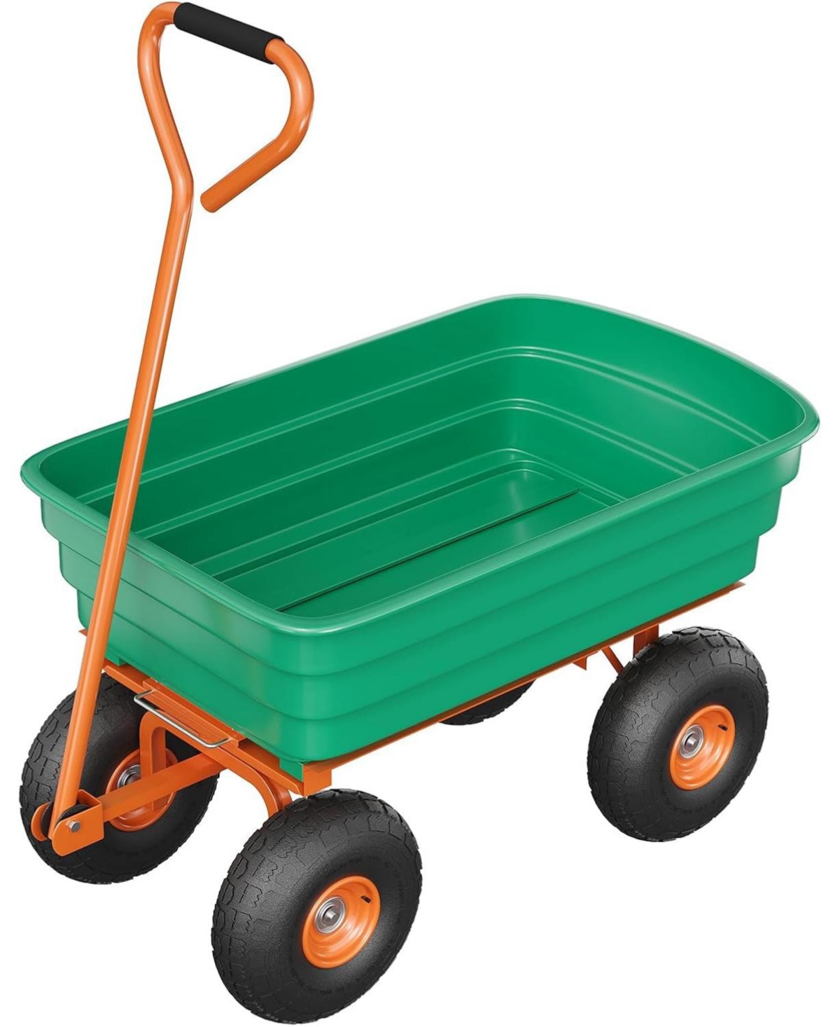 gaomon 600 Lbs Heavy-Duty Garden Dump Cart All-Terrain Yard Utility Wagon with Quick-Release System and Adjustable 180 Handle