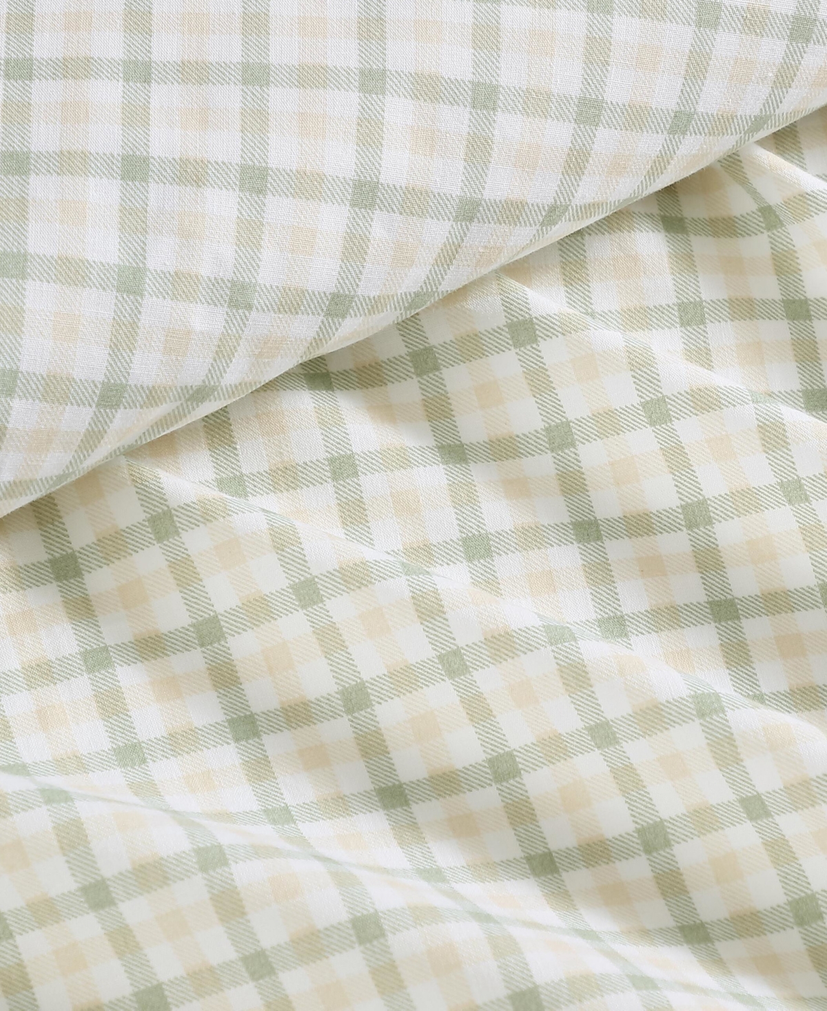 Nautica Calm Seas Gingham 200-Thread Count Cotton Percale 4-Pc. Sheet Set