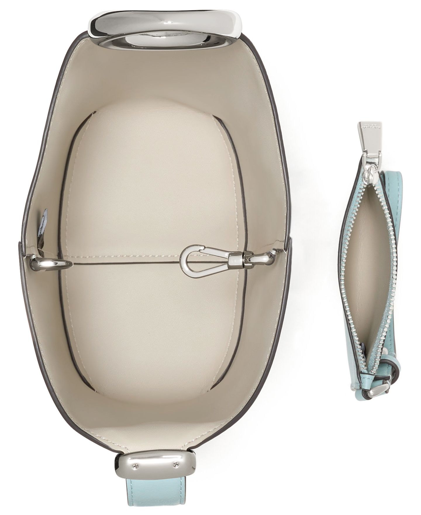 Женская сумка kate spade new york Halo Mini Bucket Handbag, цвет: Морской — фото 4