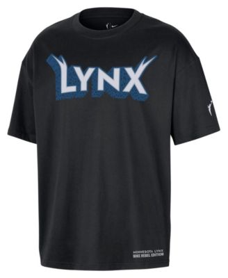 Men's and Women's Black Minnesota Lynx Standard Issue Rebel Edition T-Shirt