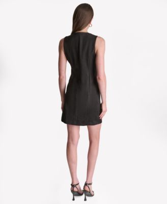a line suede dress FURNIQ UK Women's Suede Dress