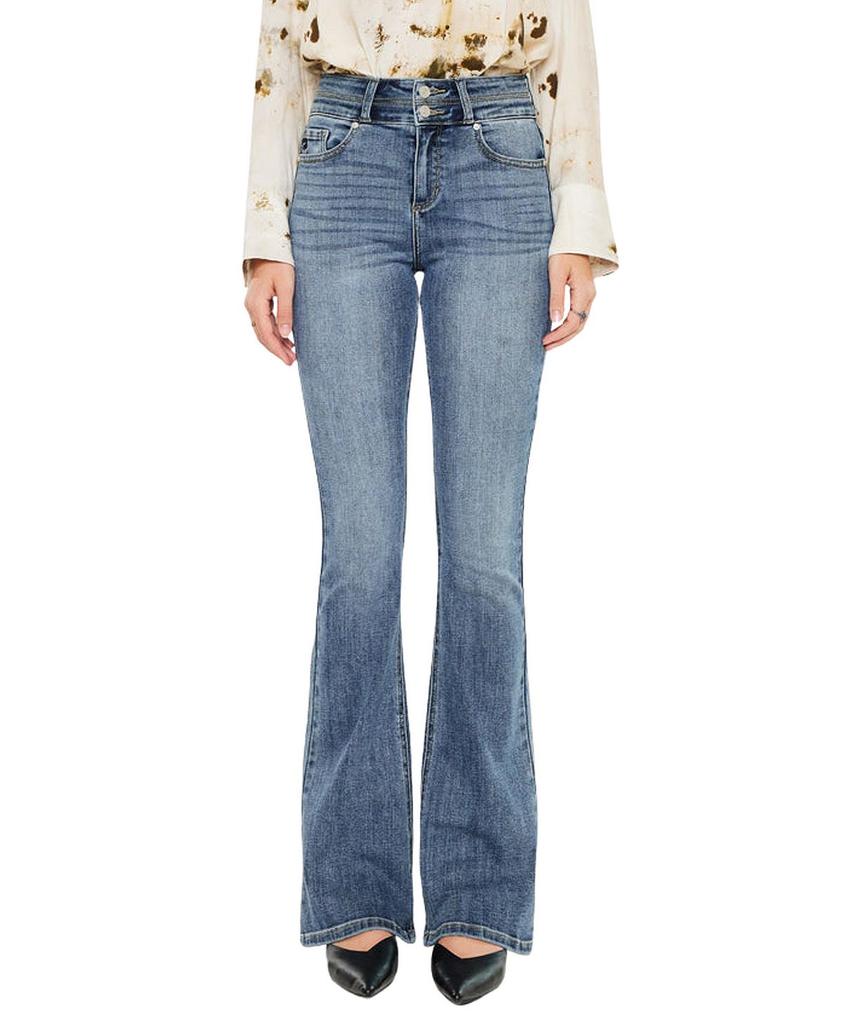 KanCan Women's Raven High Rise Skinny Bootcut Jeans view 4 — MAYCSS fashion products