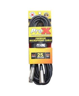 Premium Series XCP-XLR25 25' XLR-F to XLR-M Balanced Audio Microphone Cable