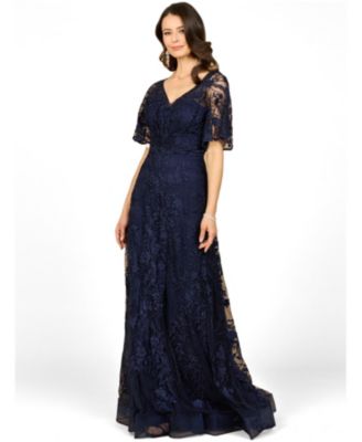 Blue Lace Plus Size A-line Dresses | Macy's