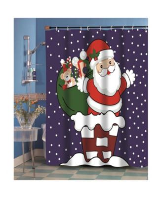 "Up on the Rooftop" Fabric Shower Curtain