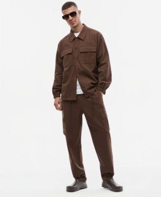 Men's Relaxed-Fit Utility Cargo-Pocket Pants