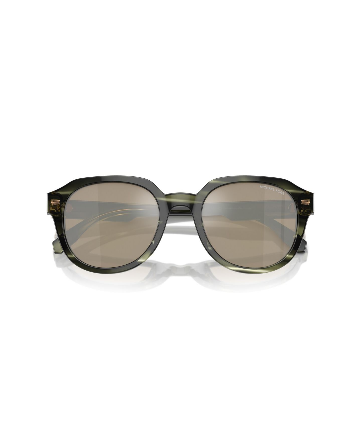 Мужские солнцезащитные очки Michael Kors Round Sunglasses, Eger MK2216U, цвет: Оливковый — фото 5