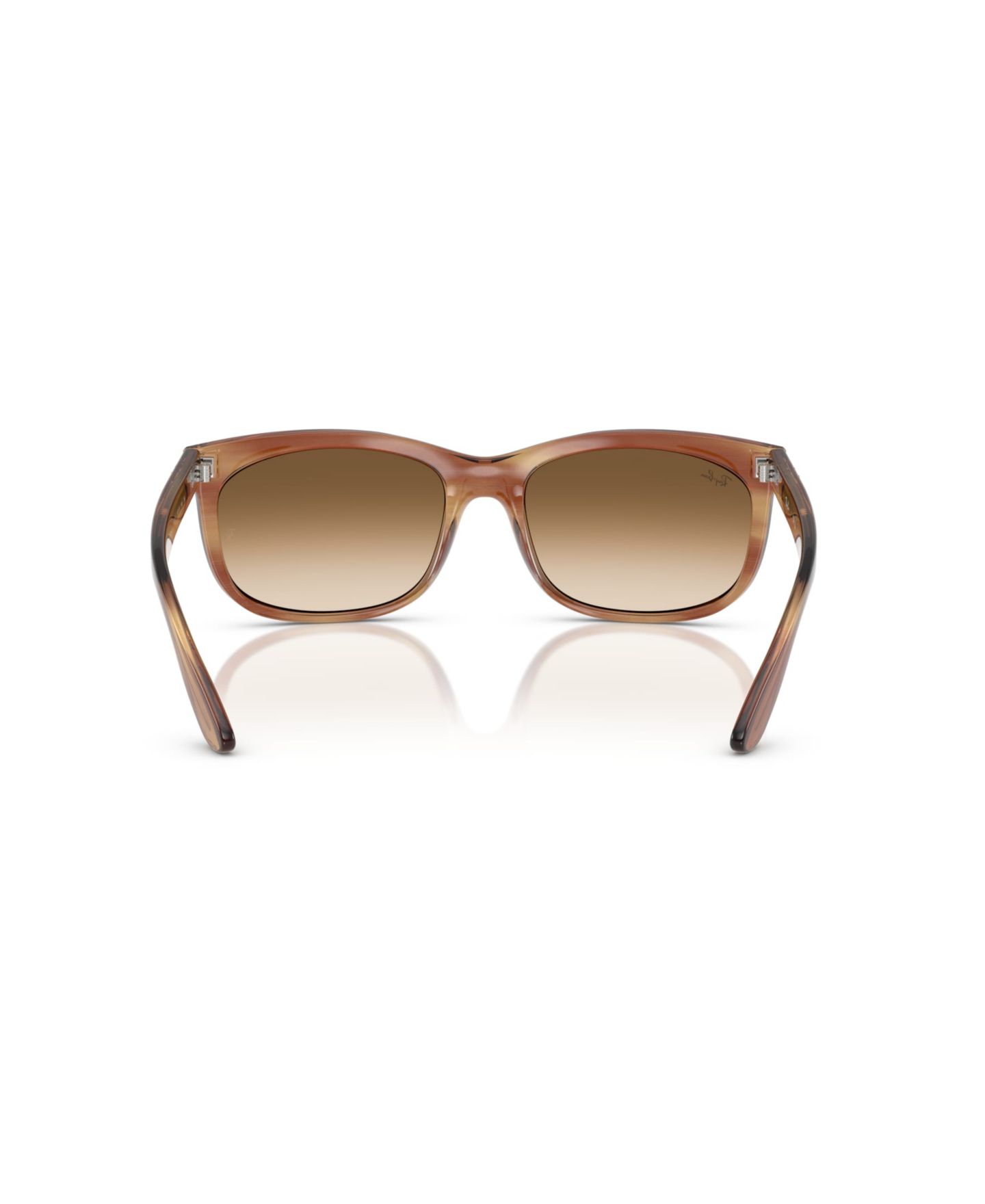 Солнцезащитные очки Ray-Ban Unisex Rectangle Sunglasses, Balorette RB2389, цвет: Полосатый коричневый — фото 4