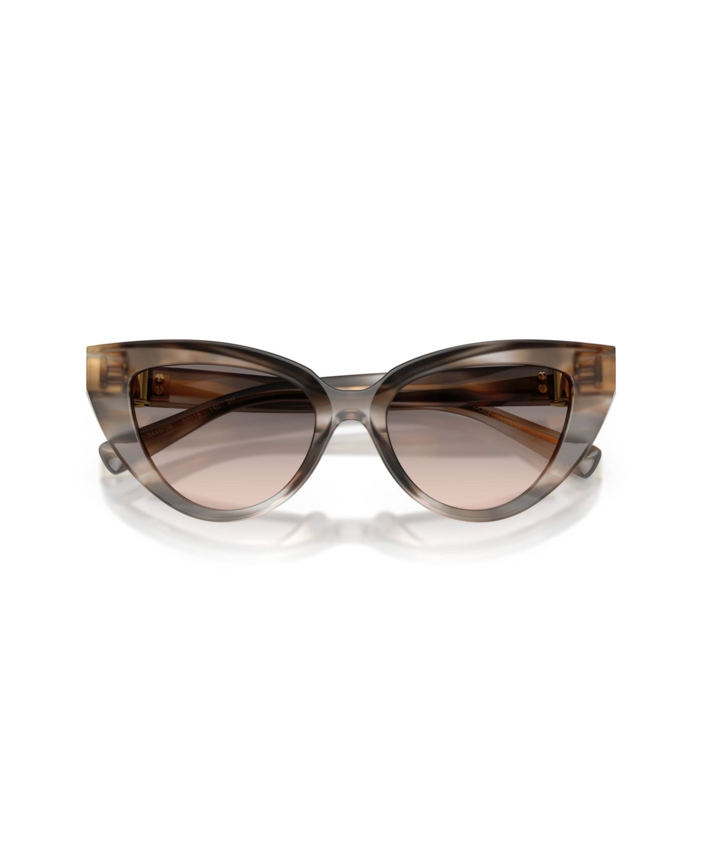 Женские солнцезащитные очки Dolce&Gabbana Cat Eye Sunglasses, DG4497, цвет: Полосатый серый — фото 5