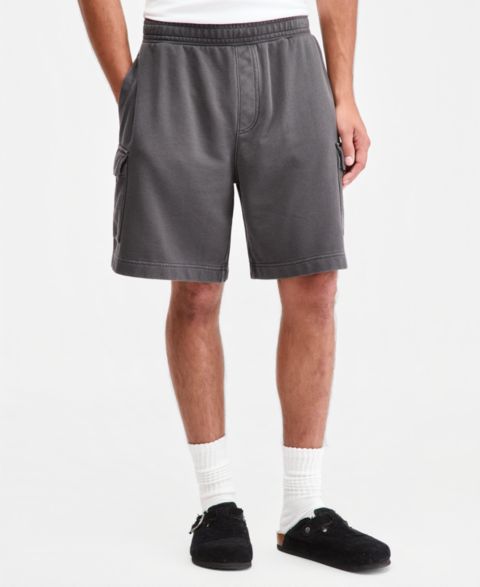 Мужские шорты Sun + Stone Utility Terry, цвет: Чёрный теневой