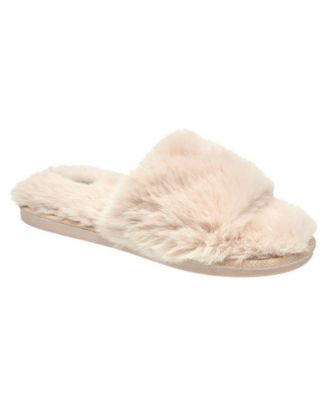 Women's Faux Fur Slippers Blush