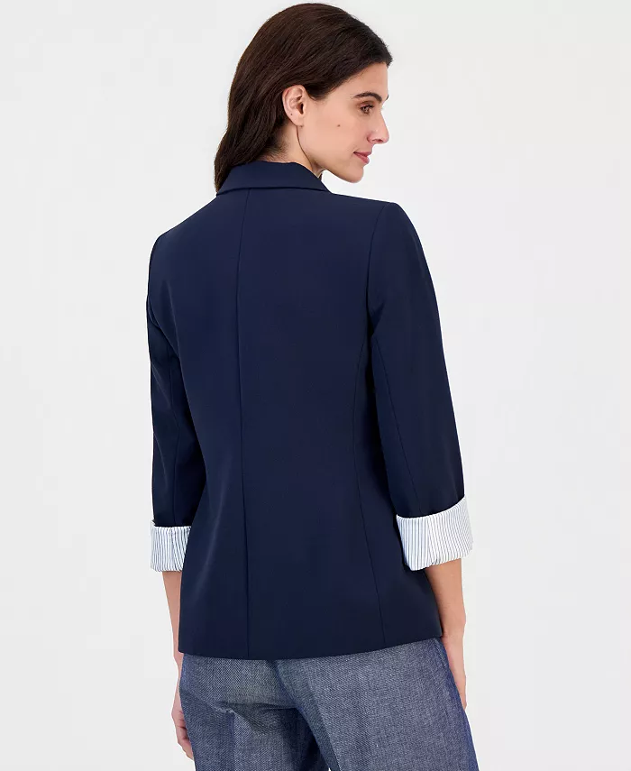 Notched Two-Button Blazer - thumbnail 2
