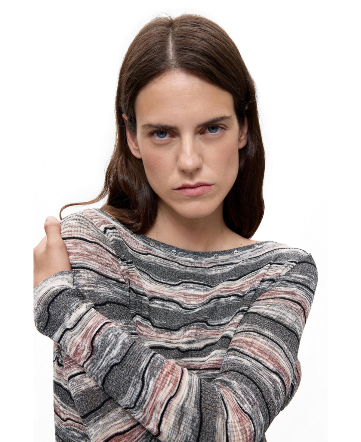 Desigual Women's Fine striped sweater