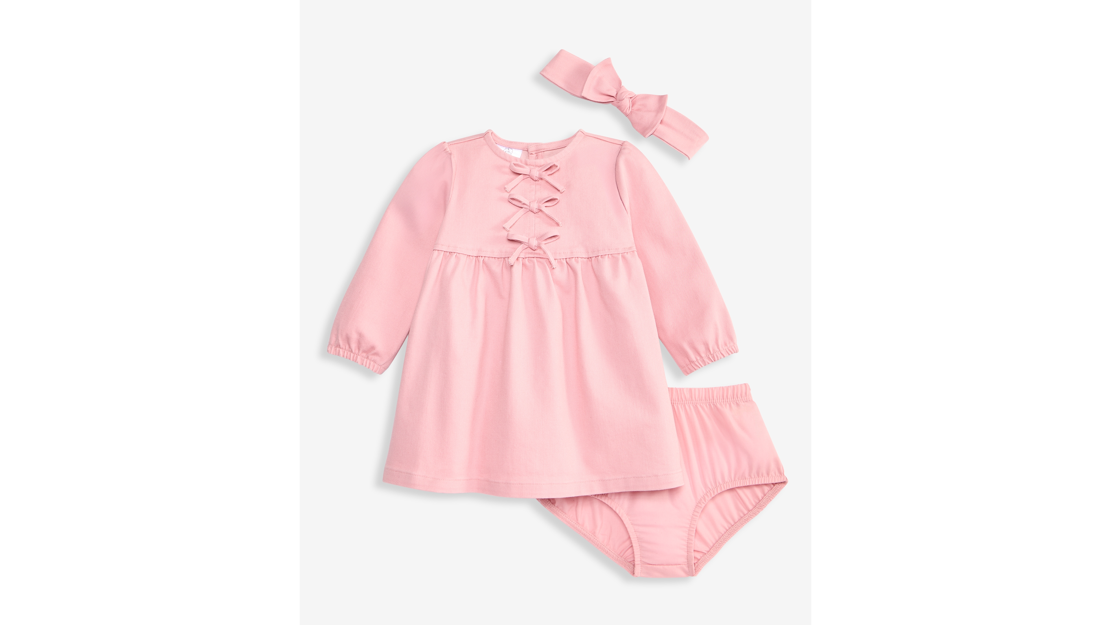 First Impressions Baby Girls' 3M-24M Headband & Dress With Diaper Cover, 3-Piece Set, Macy's Exclusive