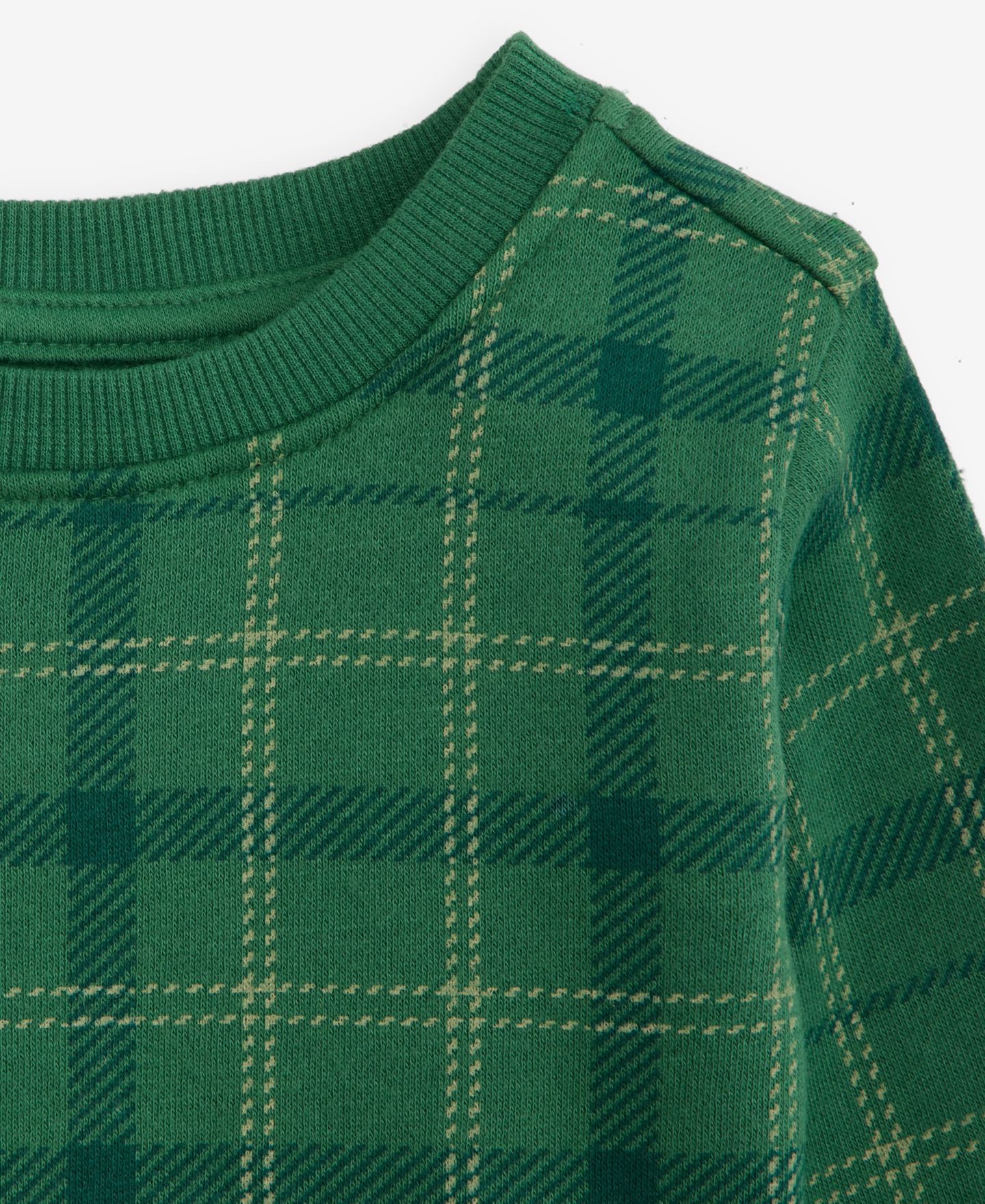 Свитшот First Impressions Mix & Match Plaid Sweatshirt для мальчиков-малышей — фото 2