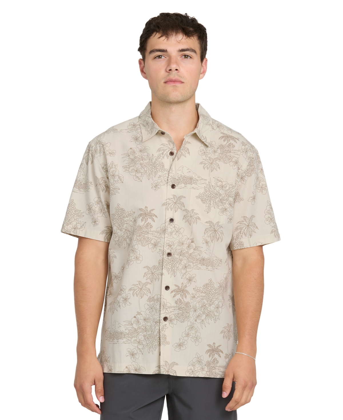 Quiksilver Waterman Men's Classic-fit Shirt In Gold