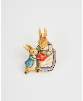 Peter Rabbit Mrs Rabbit Brooch