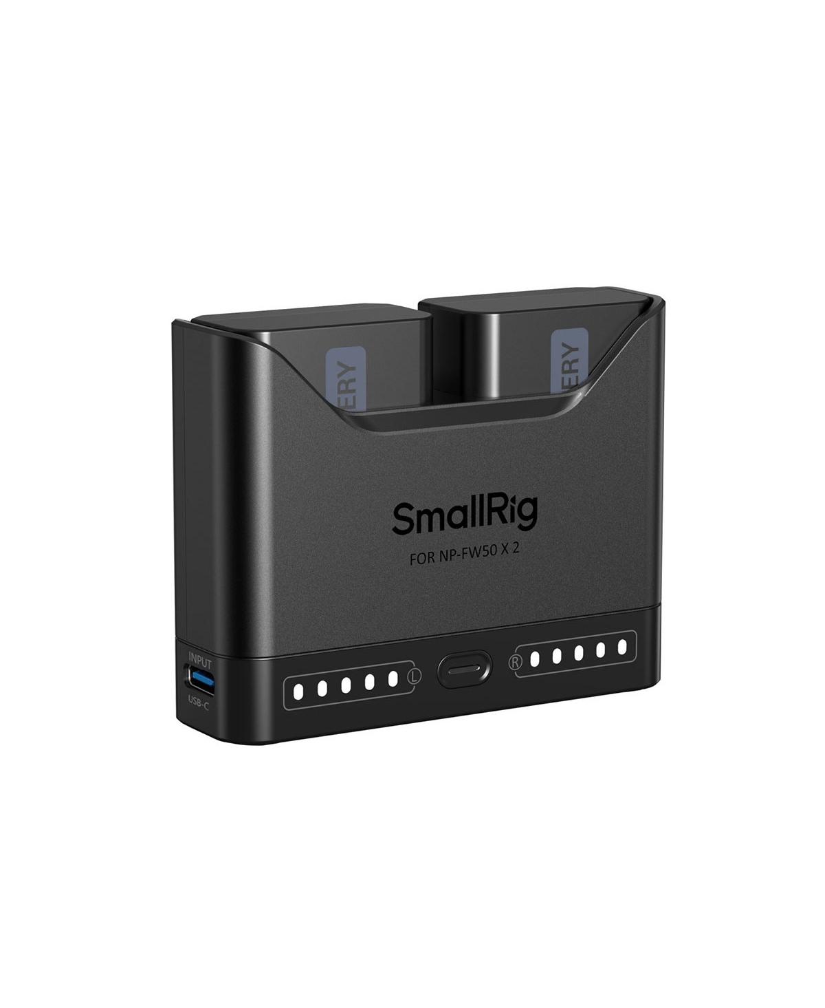 SmallRig 2x Np-FW50 14Wh 7.6V 1030mAh Camera Battery with Dual Charger - Black