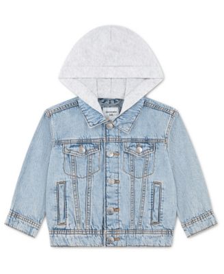 Toddler Boys' 2T-5T Hooded Denim Jacket