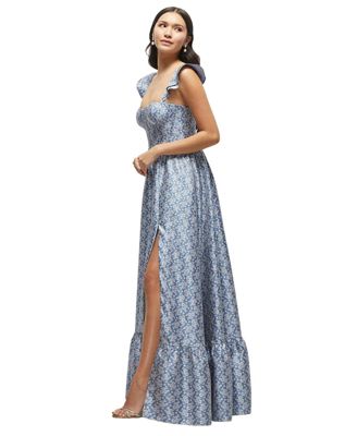 dessy floral bridesmaid dress Alfred Sung Junior Bridesmaid JR545FLOR