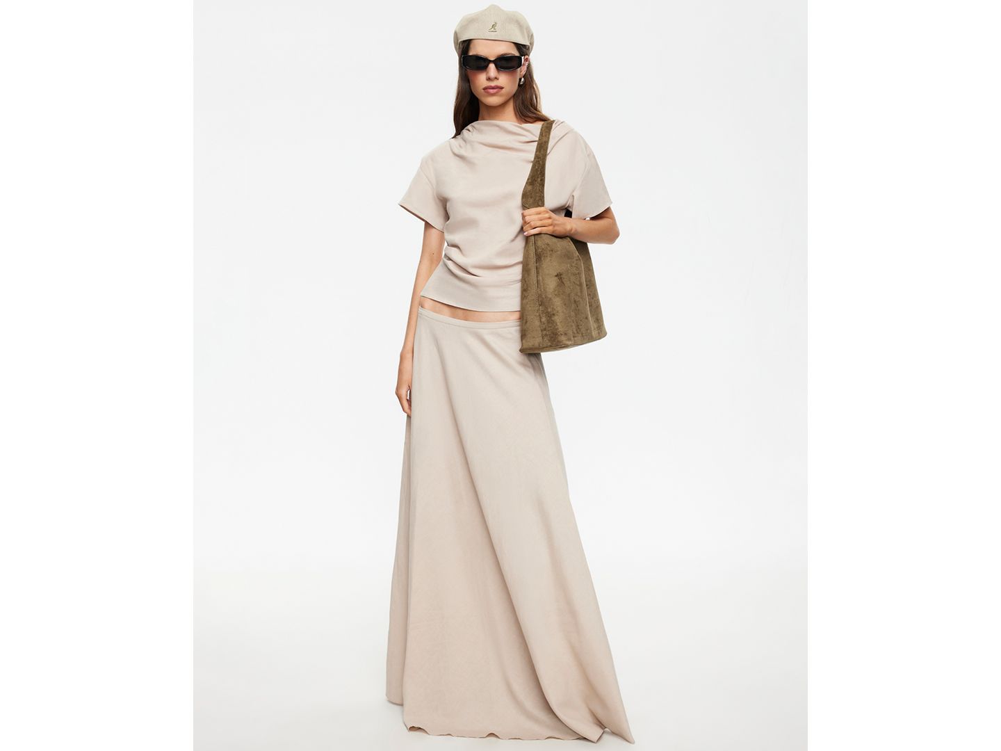 Женская юбка Lioness Linen Halcyon Zippered Maxi, цвет: Бежевый — фото 6