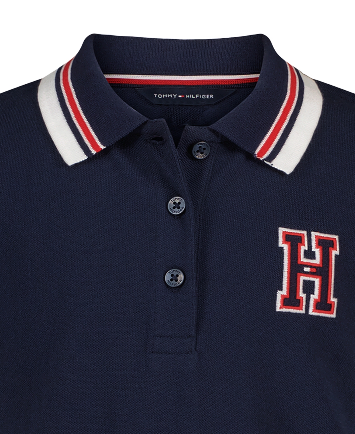 Tommy Hilfiger Girls' 7-16 Short-Sleeve Polo Dress