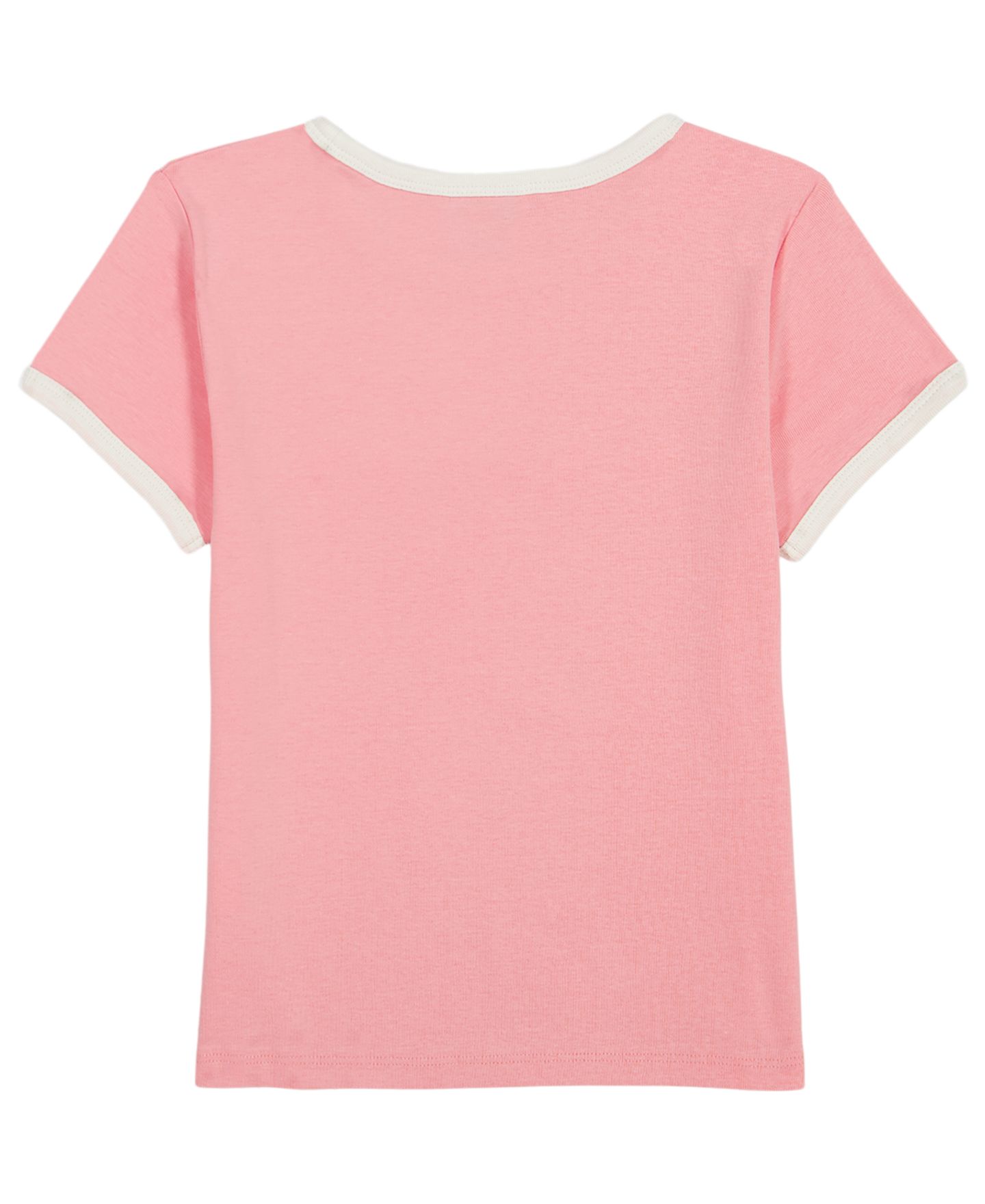 Футболка Calvin Klein Logo Short-Sleeve для девочек, цвет: Розовый — фото 2