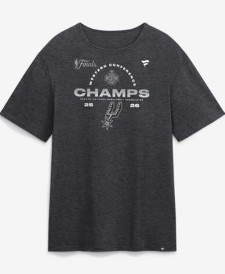 Men's Charcoal San Antonio Spurs 2026 Western Conference Champions Roster T-Shirt