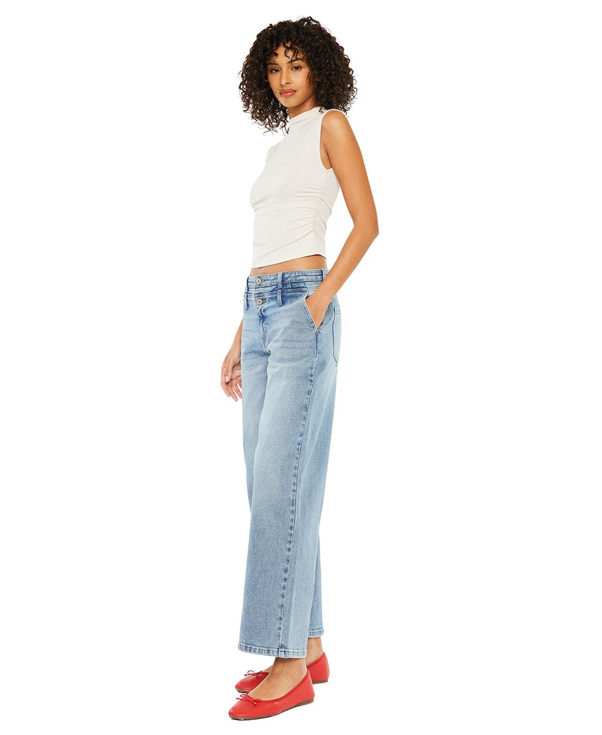 KanCan Women's Bodie Low Slung Baggy Jeans view 6 — MAYCSS fashion products