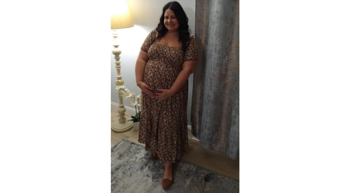 Женское платье Pinkblush Pink Floral Smocked Puff Sleeve Midi, цвет: Мокко — фото 6