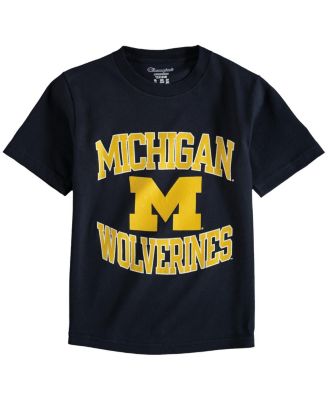 Big Boys and Girls Navy Michigan Wolverines Circling Team Jersey T-Shirt