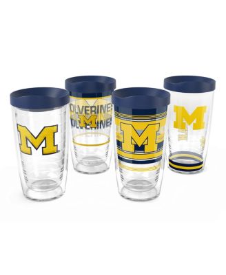 Michigan Wolverines 4-Pack 16oz. Classic Tumbler Set