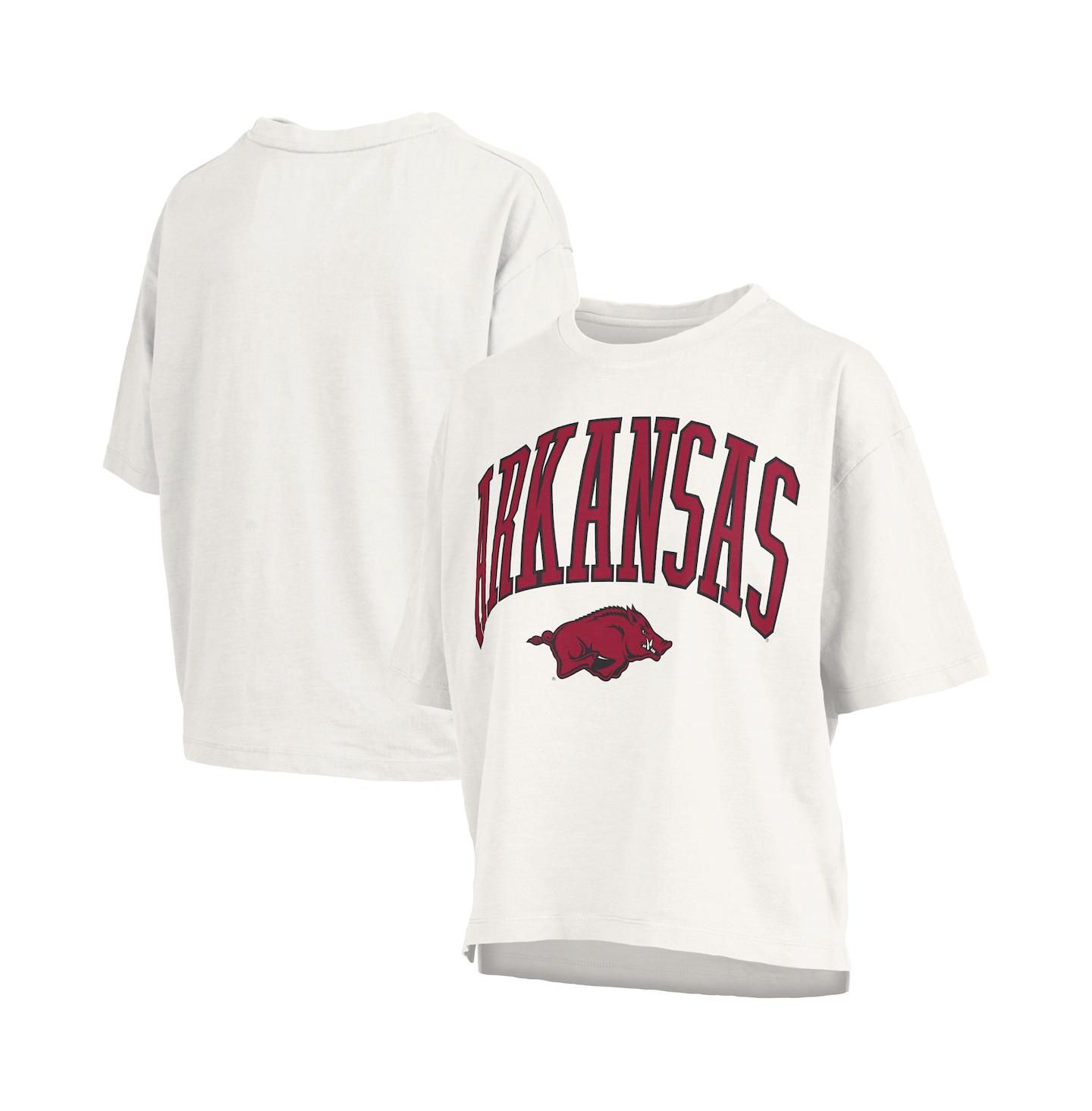 Женская футболка Pressbox White Arkansas Razorbacks Nelson — фото 1