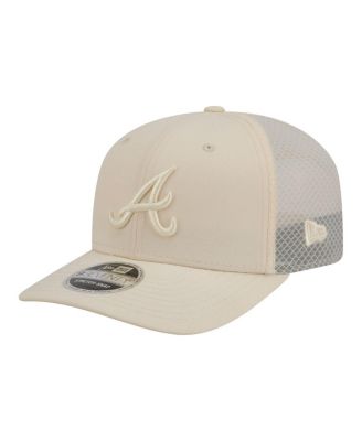 Men's Light Beige Atlanta Braves Color Pack 9SEVENTY Trucker Adjustable Hat